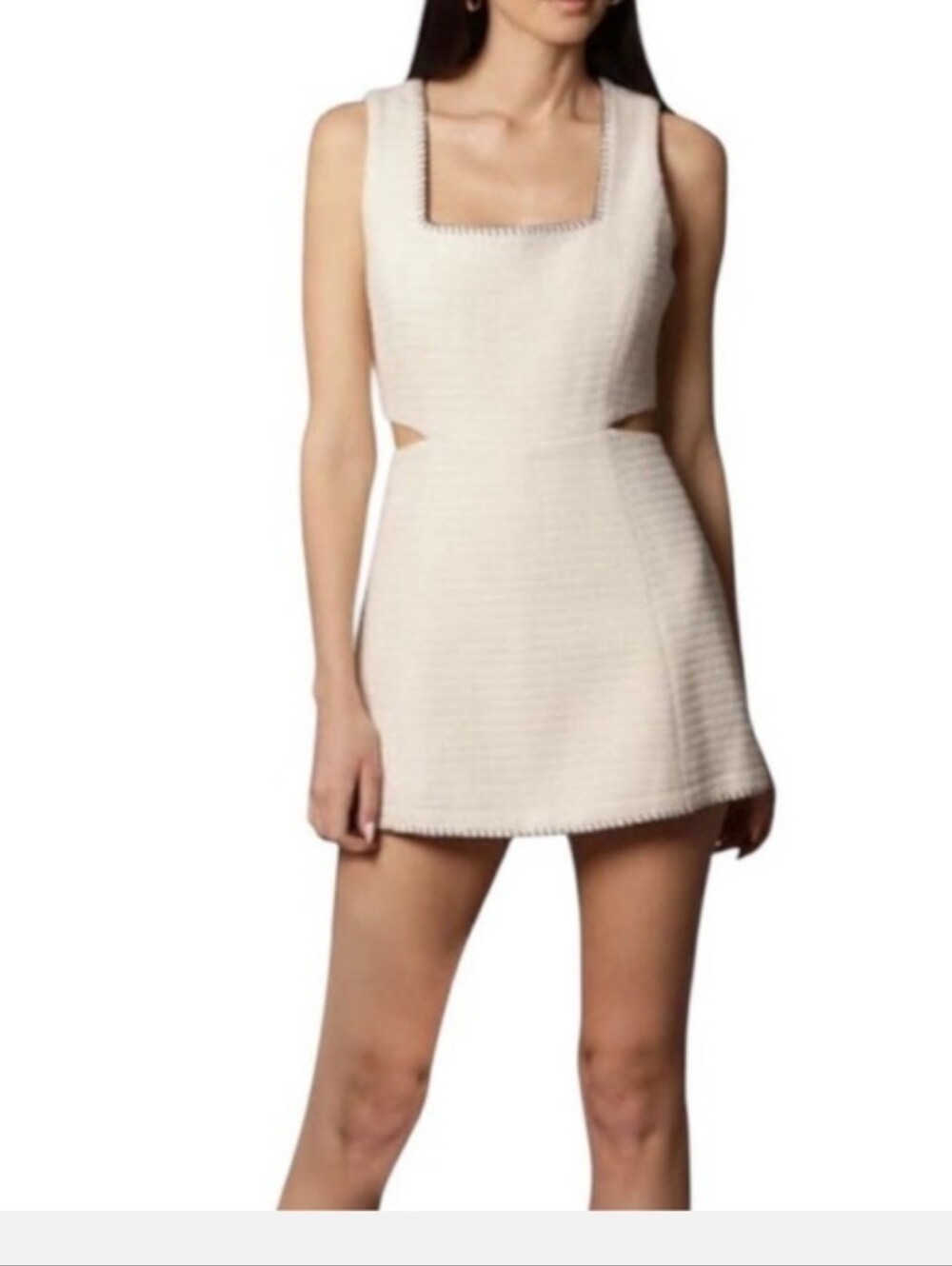 Seven For Mankind Square-Neck Mini Dress